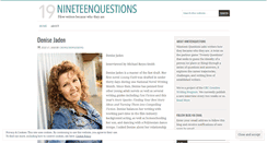 Desktop Screenshot of nineteenquestions.com
